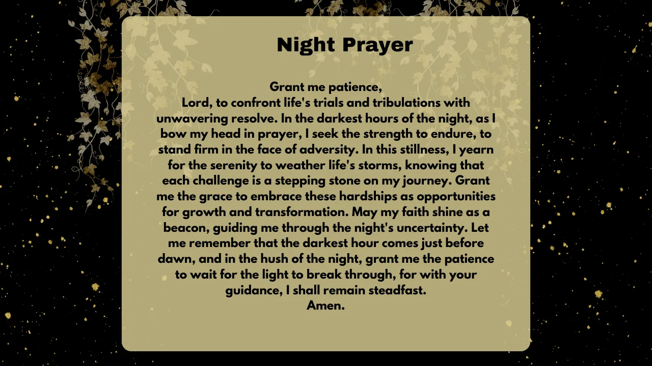 A Prayer for Patience and Perseverance
