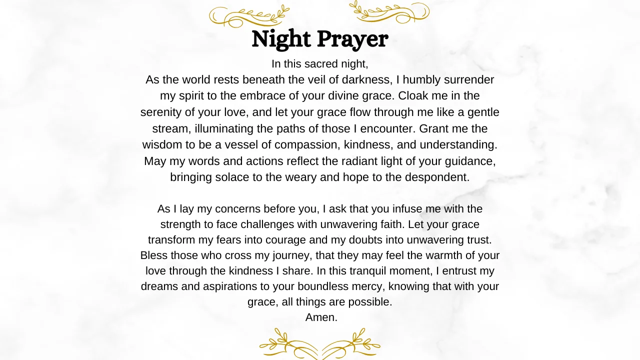 A Sacred Night's Surrender