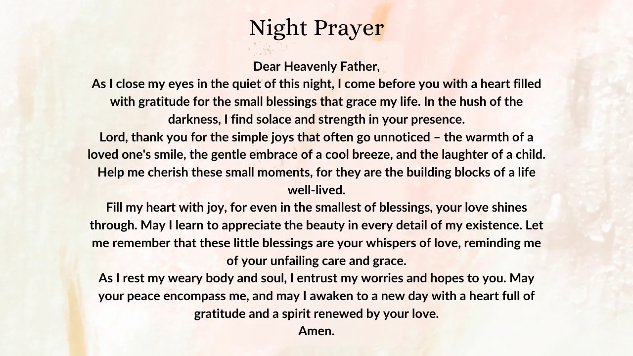 Whispers of Gratitude: A Nightly Conversation with the Divine