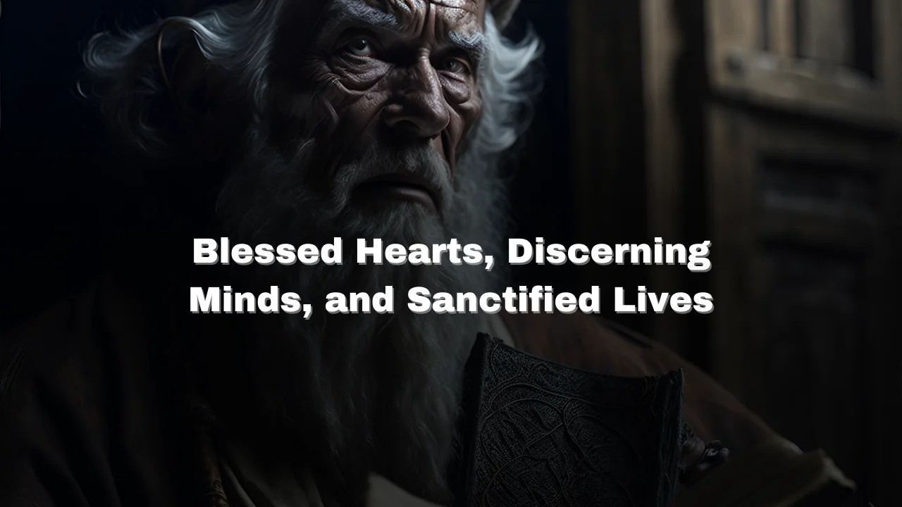 Blessed Hearts, Discerning Minds, and Sanctified Lives 