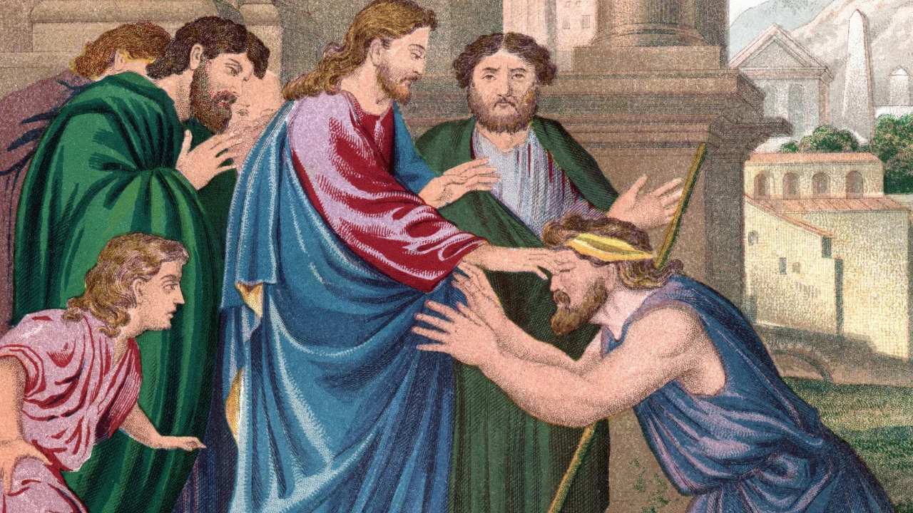 How do Christians interpret the story of the healing of the man born blind?