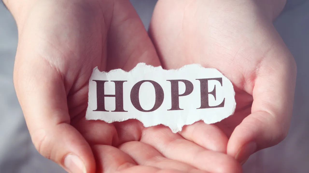 How do individuals find hope in challenging times from a spiritual standpoint?