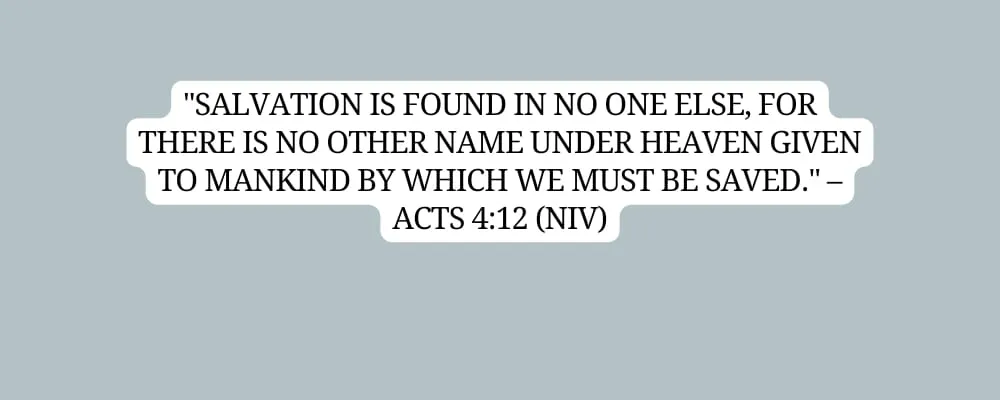 What is the Christian View on Salvation?