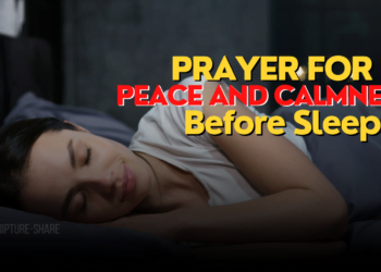 A Prayer for Peace and Calmness Before Sleep