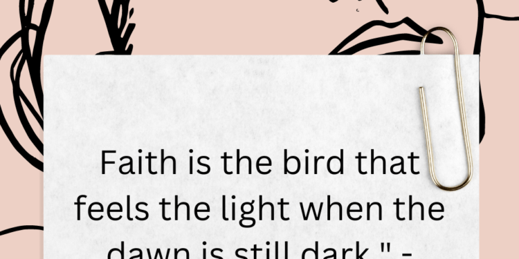 How Faith Illuminates the Darkness: Insights from Rabindranath Tagore