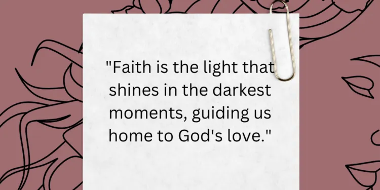 A Guiding Light in the Darkness, Leading Us Home to God's Love