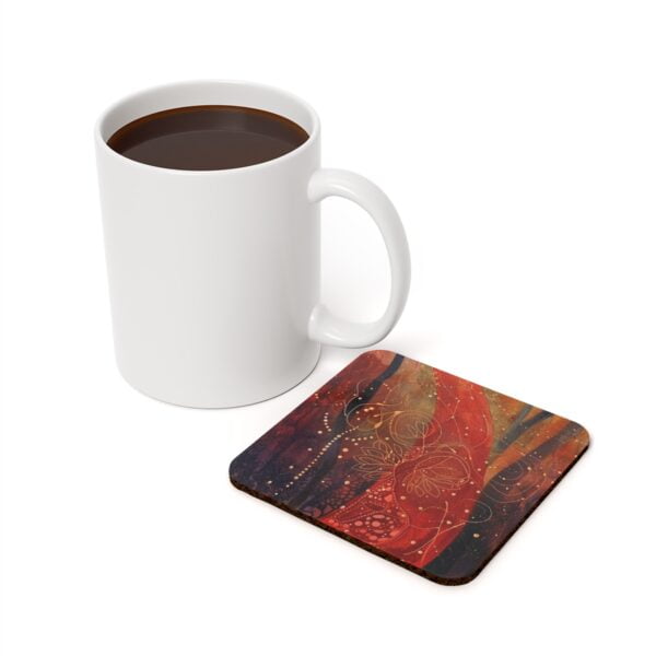 Midnight Dreamy Frost Red Coasters - Image 3