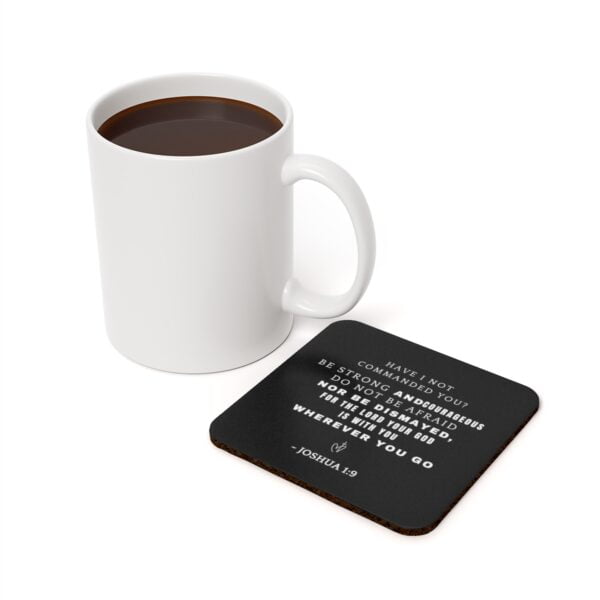 Be strong and courageous Bible Verse Coaster - Image 6