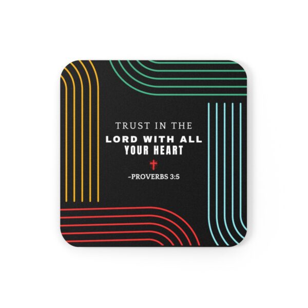 Trust in the Lord with all your heart Bible Verse Coaster - Image 4
