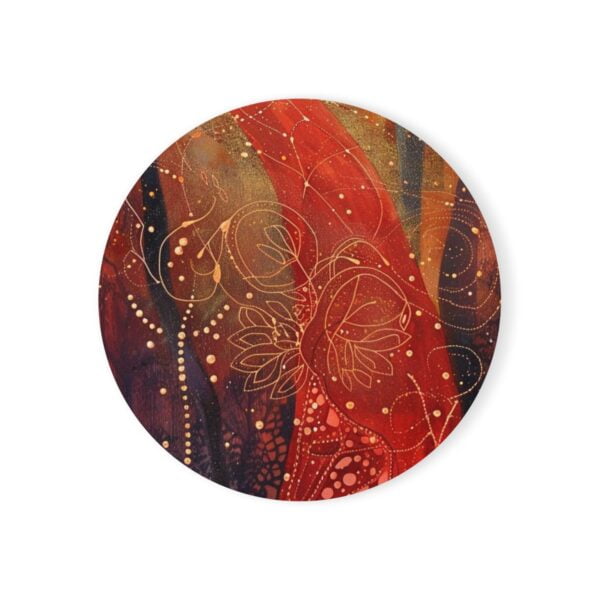 Midnight Dreamy Frost Red Coasters - Image 4