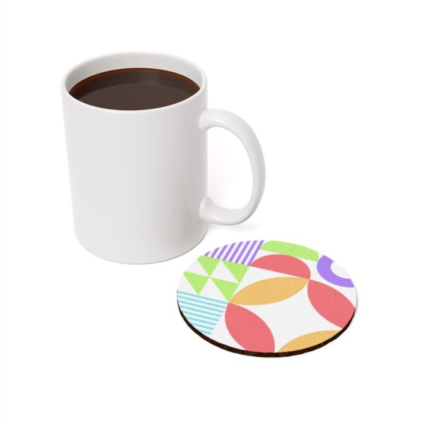 Beautiful Colorful Square Geometric Shapes Coaster - Image 6