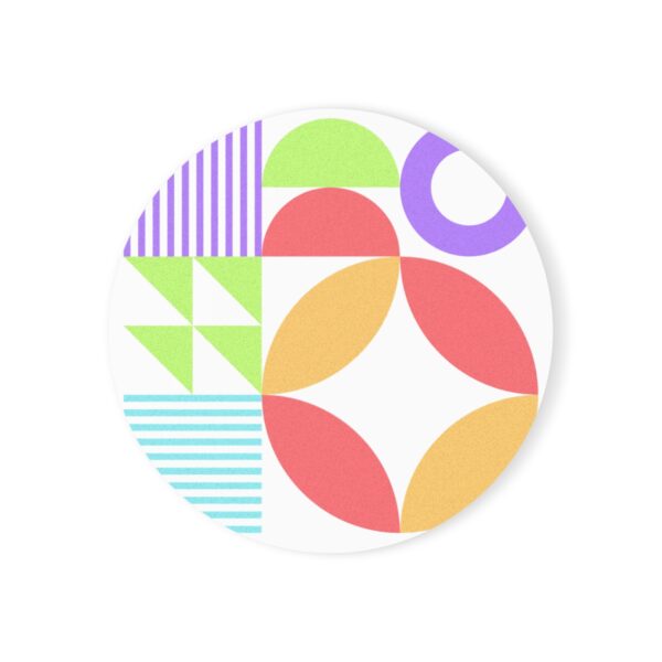 Beautiful Colorful Geometric Shapes Coaster
