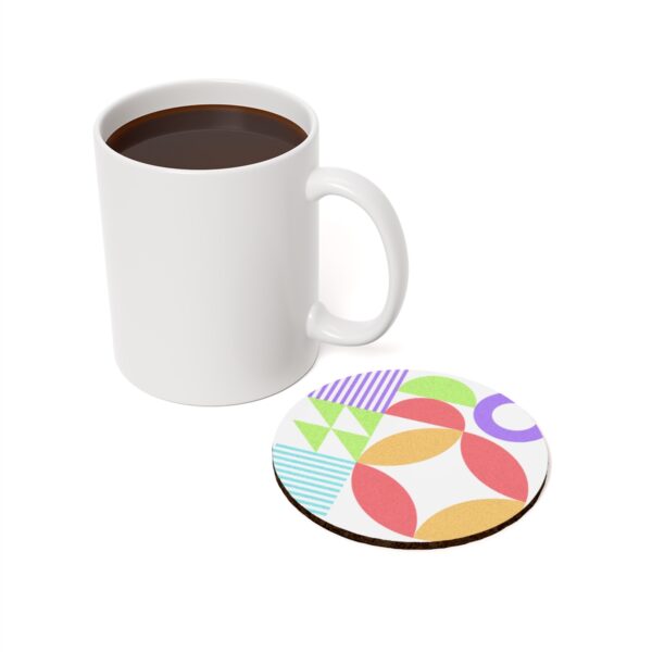 Beautiful Colorful Geometric Shapes Coaster - Image 3