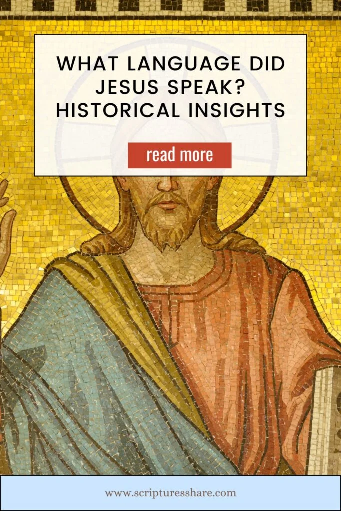 What Language Did Jesus Speak? 
