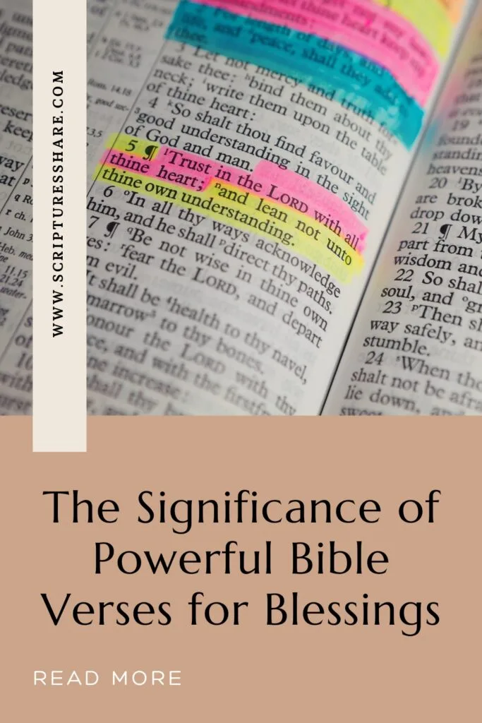 The Significance of Powerful Bible Verses for Blessings 1