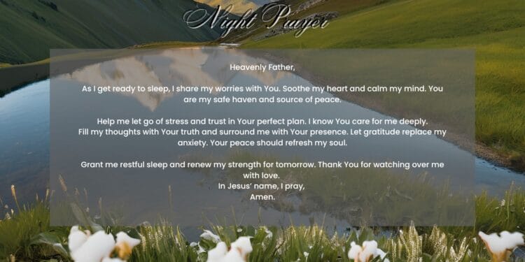 Best Bedtime Prayer for Stress Relief and Relaxation