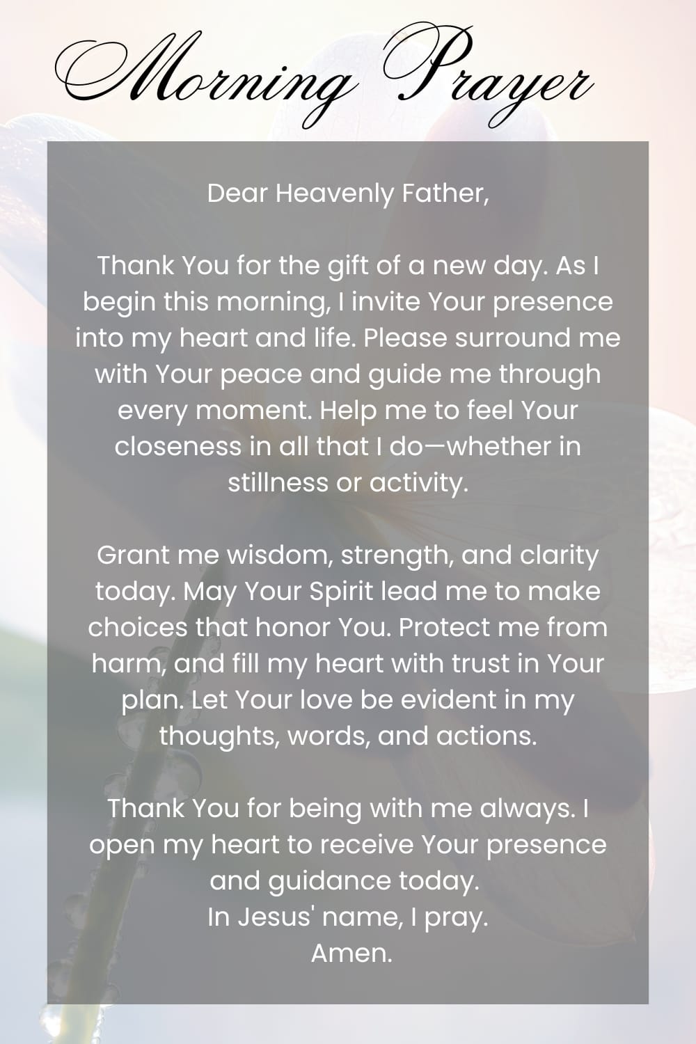 A Daily Morning Prayer To Feel God s Presence A daily morning prayer to feel god s presence