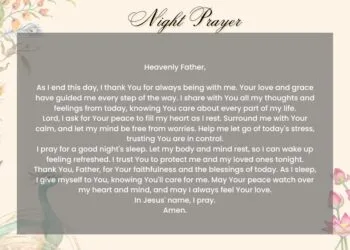 End Your Day With A Peaceful Night's Prayer
