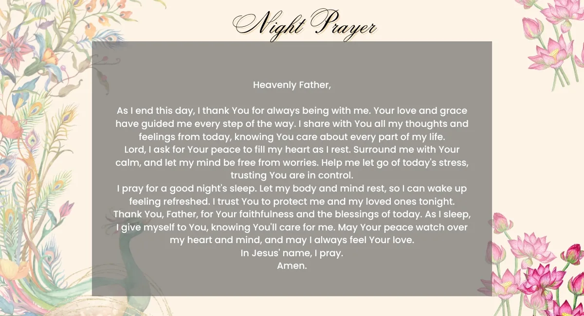 End Your Day With A Peaceful Night's Prayer