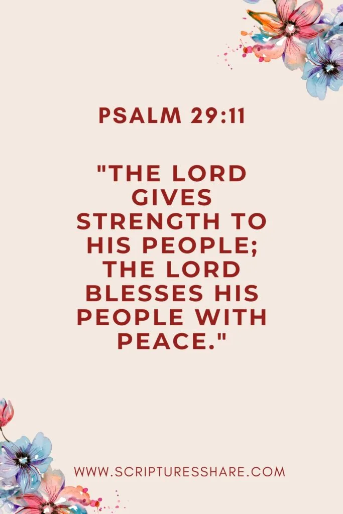 Psalm 29:11 - The Lord Gives Strength To His People