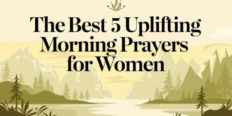 The Best 5 Uplifting Morning Prayers for Women