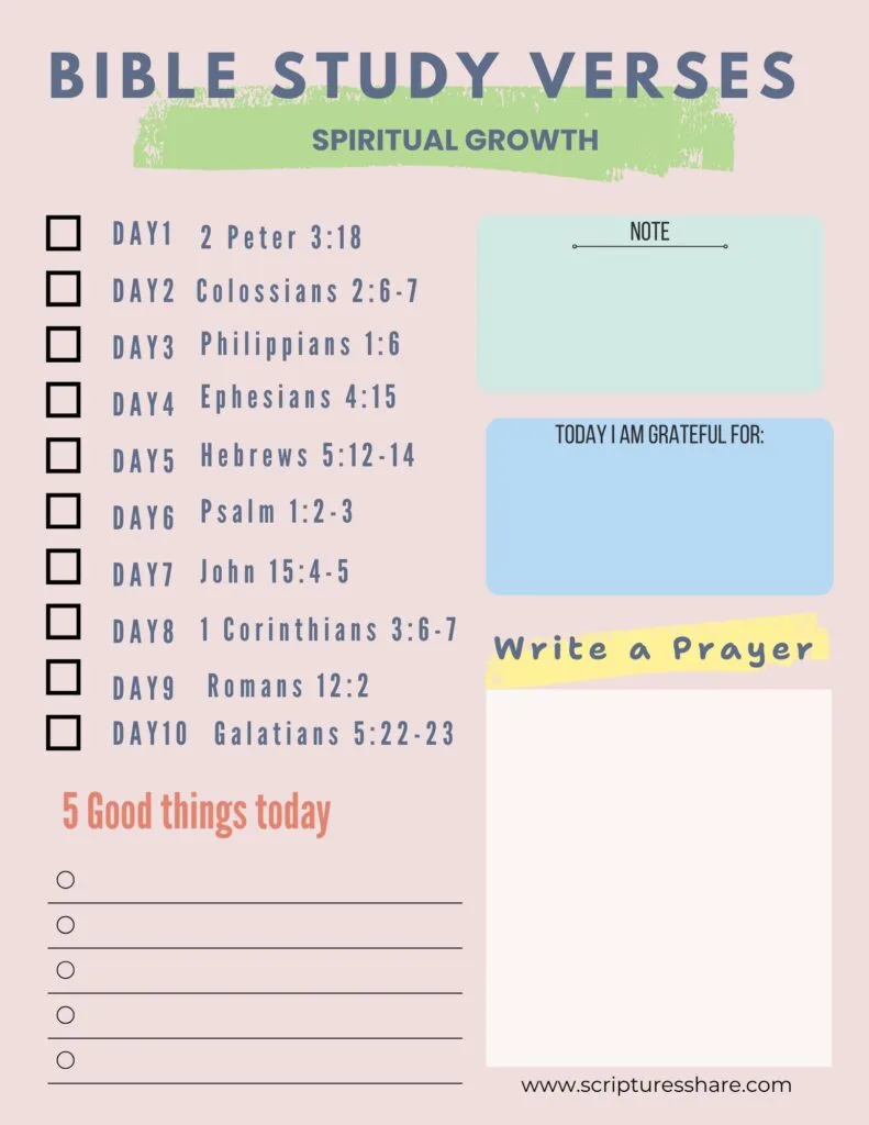 10 Spiritual Growth Verses #7