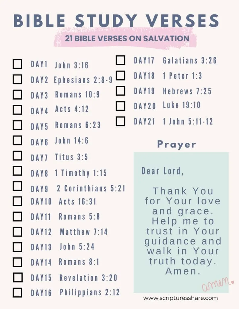 21 Bible verses on Salvation