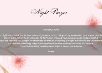 A Night Prayer for Hope in a New Tomorrow