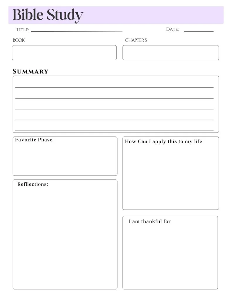Bible Study Journal Log #3