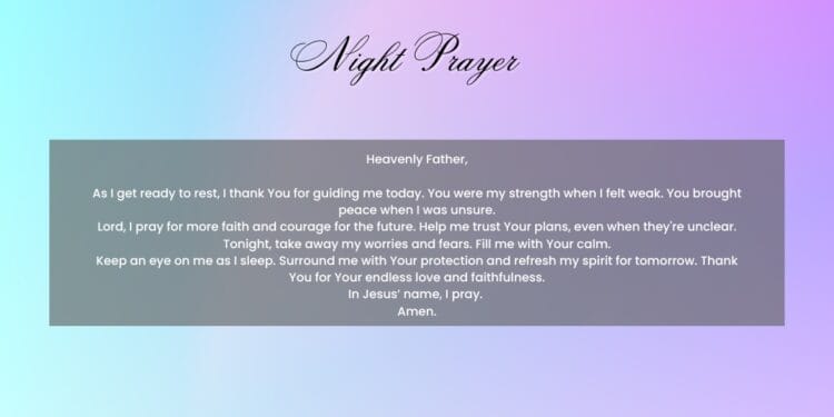 Daily Bedtime Prayer for Faith and Strength (1)