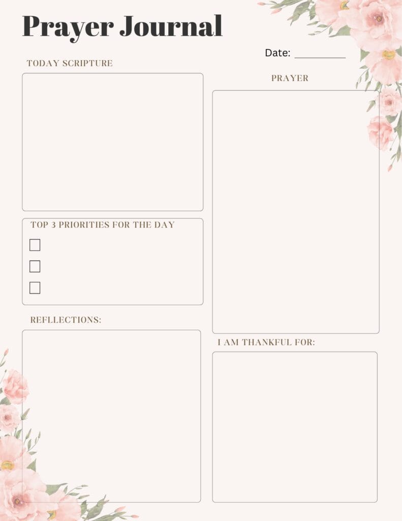 Prayer journal#7