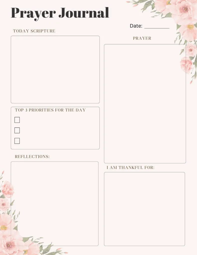 Prayer journal#7