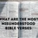 What Are the Most Misunderstood Bible Verses