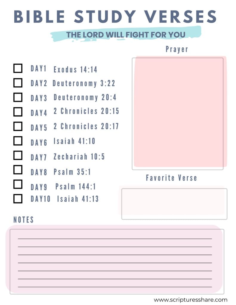 10 Bible Verses The Lord will fight for you #14