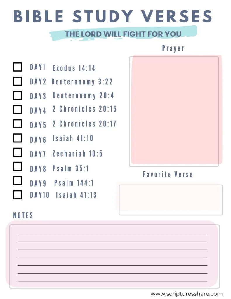 10 Bible Verses The Lord will fight for you #14