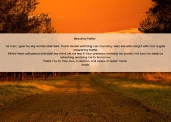 A Beautiful Night Prayer for God’s Protection and Peace