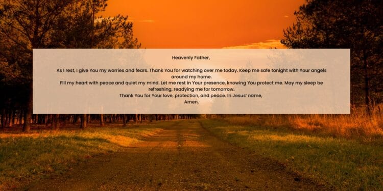A Beautiful Night Prayer for God’s Protection and Peace