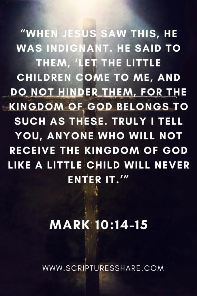 Mark 10:14-15