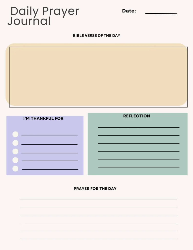 Daily Prayer Journal Log #14
