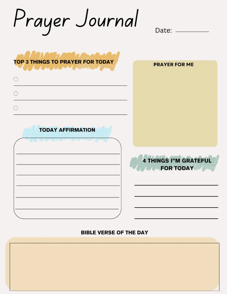 My Daily Prayer Journal