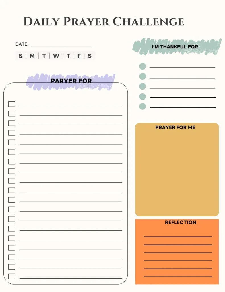 Prayer Challenge Journal #16