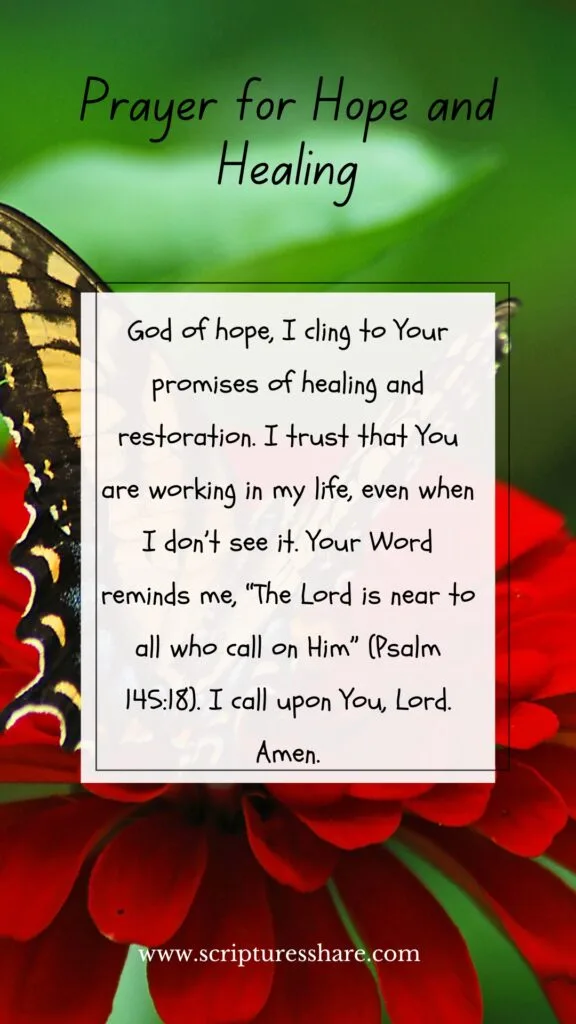 Prayer for Hope and Healing