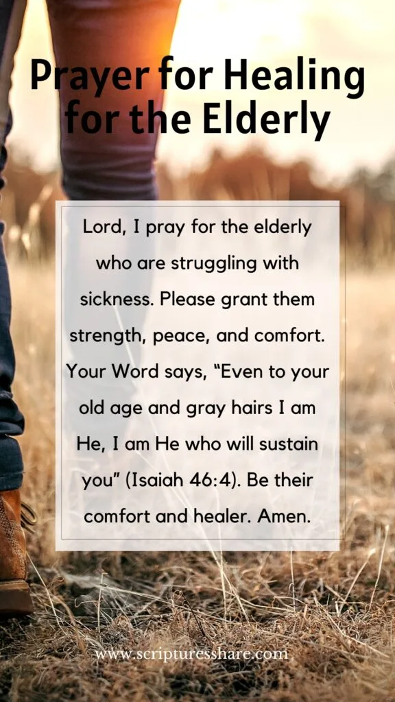 Prayer for Healing for the Elderly