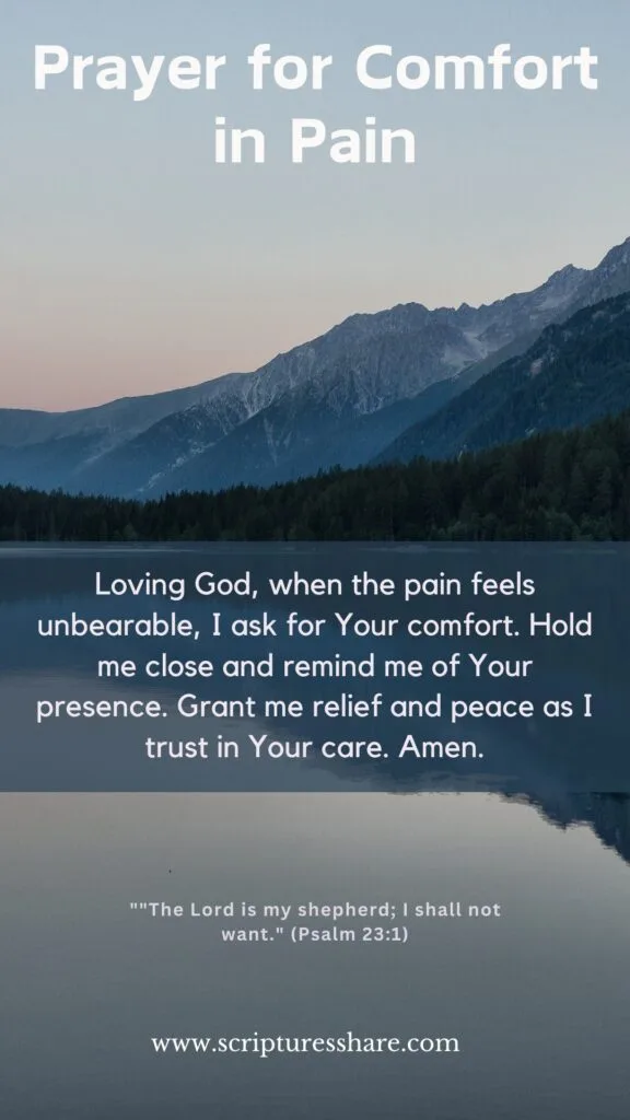 Prayer for Comfort in Pain