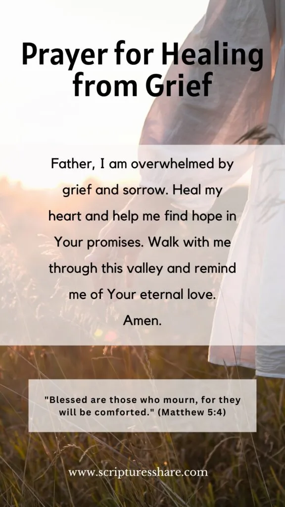 Prayer for Healing from Grief