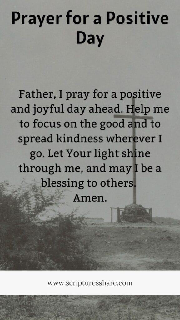 Prayer for a Positive Day
