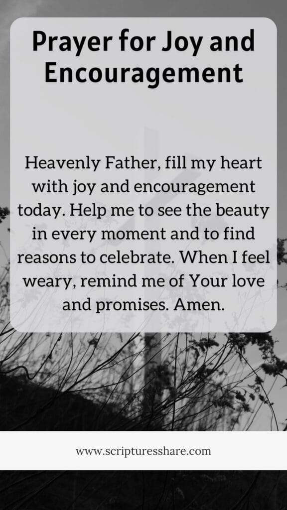 Prayer for Joy and Encouragement