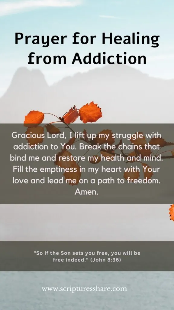 Prayer for Healing from Addiction