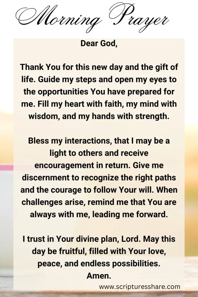 Good Morning Blessings for a Day Full of Opportunities 