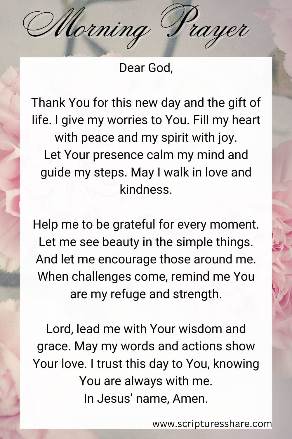 Morning Blessings: A Prayer For Peace, Joy, And Strength